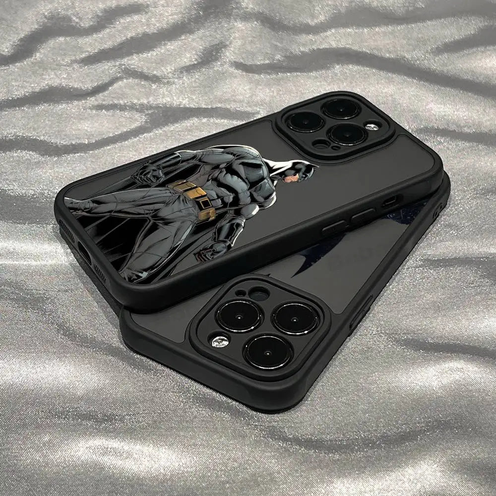 Cool B-Bat-mans For iPhone 17 Pro Max 16 15 14 13 12 11 Plus Black Soft Phone Cover