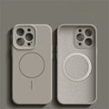 Original Liquid Silicone For Magsafe Cover For iPhone 16 16E 15 14 13 12 11 Pro Max Plus Magnetic Fluorescent Matte Phone Case