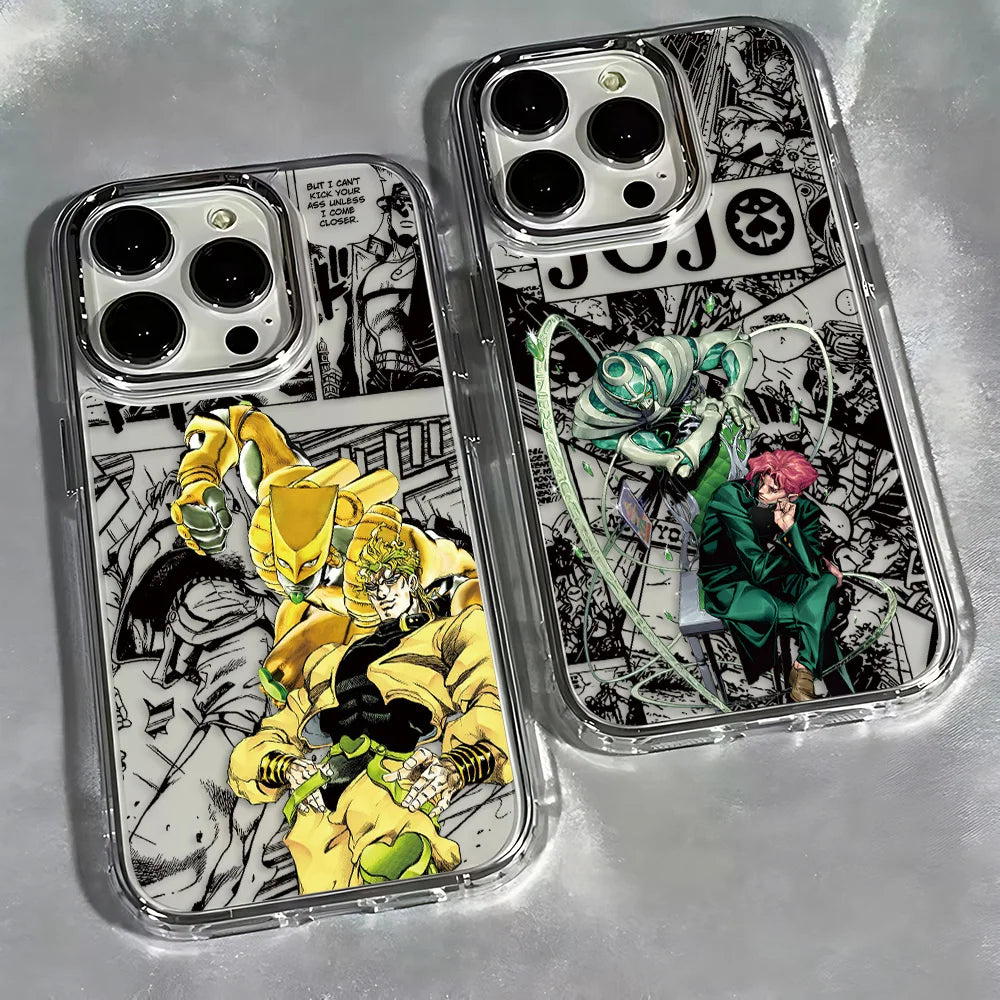 Anime Jojos Bizarres Adventures Phone Case For iPhone 17 16e 16 15 14 13 12 11 Pro Max X XR XSMAX 8 7 Air Plus Clear Soft Cover
