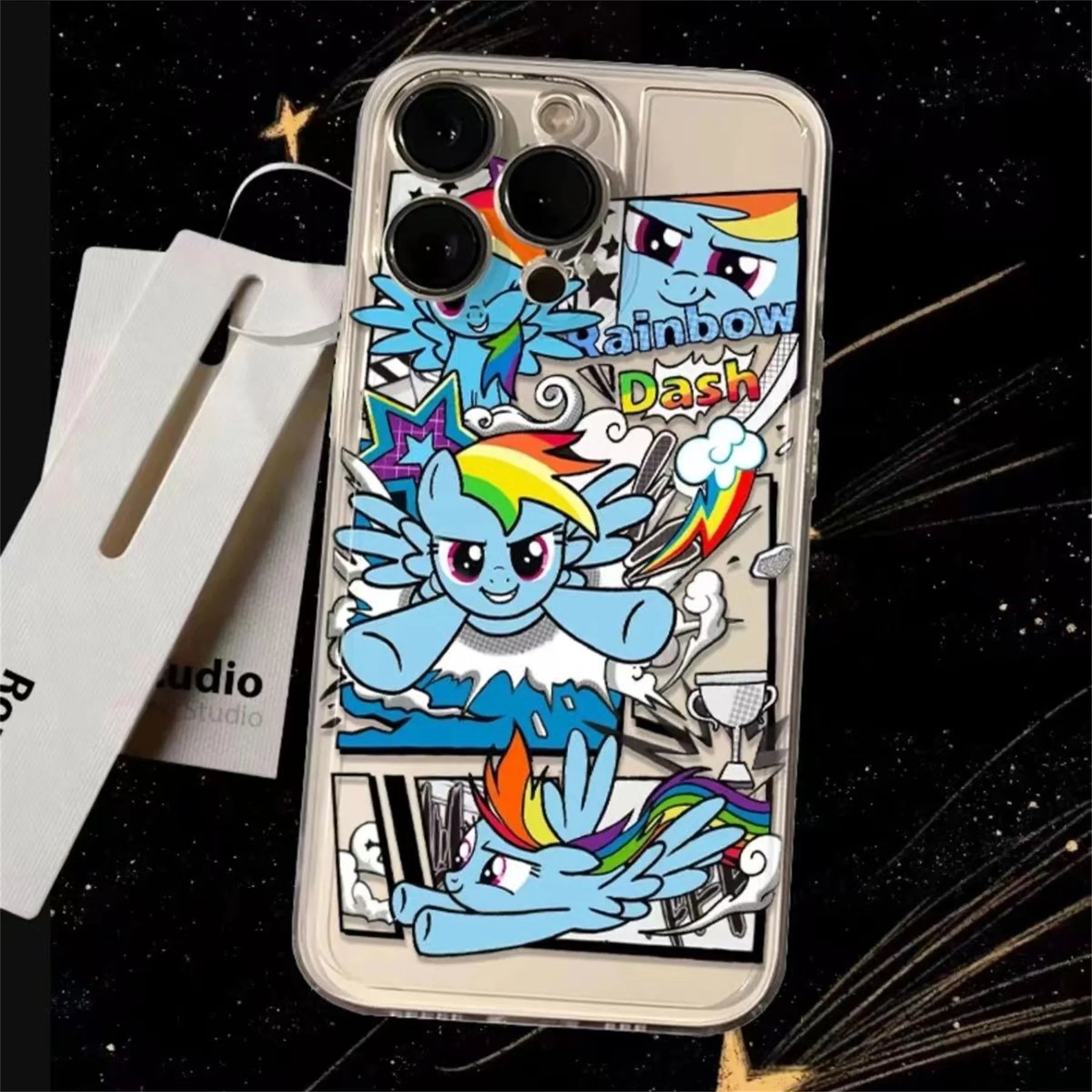 My Little Pony Rainbow Phone Case For iPhone 17 16e 16 15 14 13 12 11 Mini Air Pro Max X XR XSMax 7 8 Plus Transparent Cover