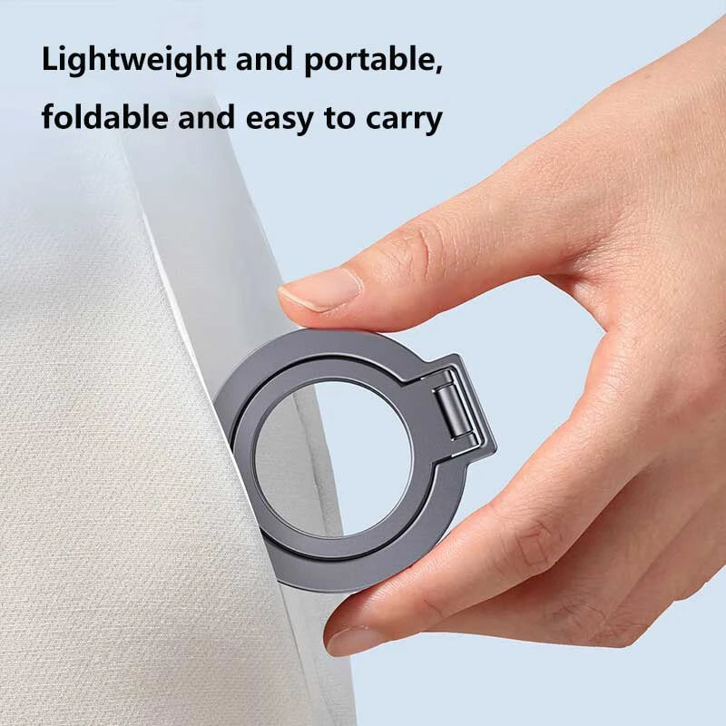 360° Rotation Magnetic Finger Ring Phone Holder Aluminum Alloy Foldable For iPhone 17 16 15 14 13 12 Pro Max 2026