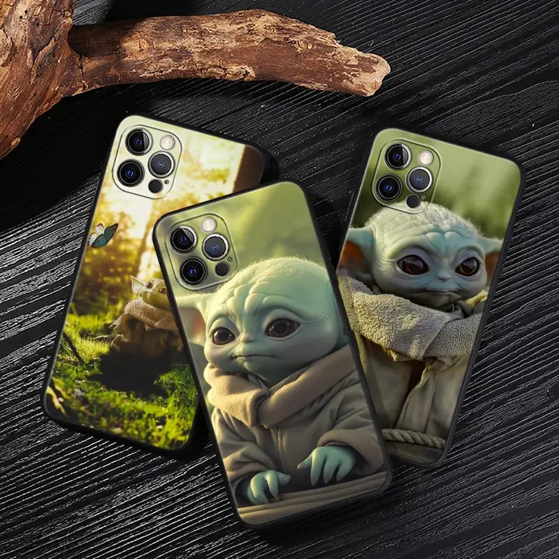 Yodas Groots Baby Case For iPhone 17 16 15 14 13 12 11 Pro Max Plus Back Cover For iPhone 17 Pro 17E Air 16e Protect Soft Funda