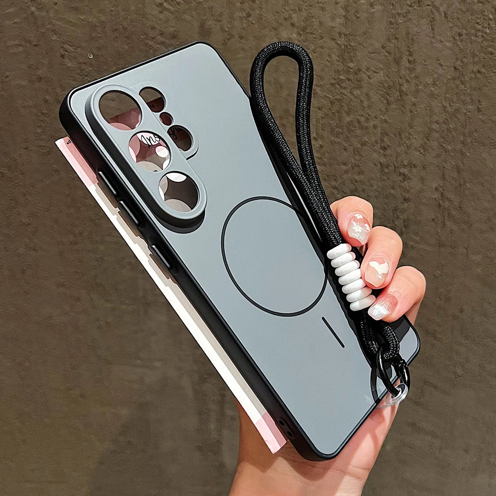 For Samsung Galaxy S26 Ultra Case Magnetic Wireless Charging Cases For Samsung S25 S24 S23 s26Ultra S26+ Plus For Magsafe Cover