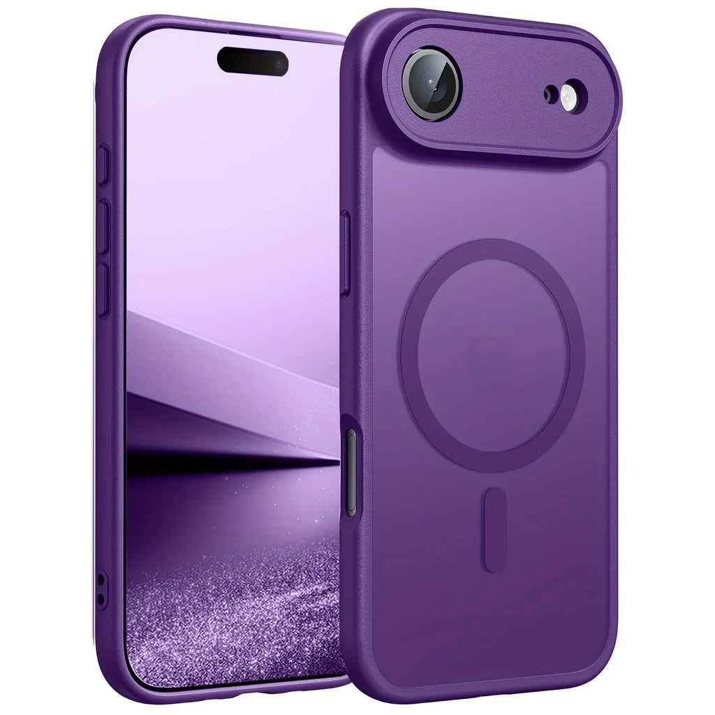 Original Case For iPhone 17 Air 16 15 14 13 12 17 Pro Max Plus For Magsafe Magnetic Wireless Charge Lens Protector Matte Cover