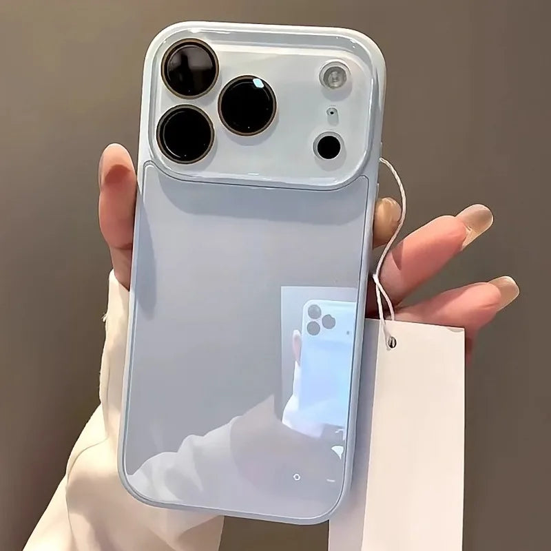 Luxury Candy Color Tempered Glass Phone Case For iPhone 17 16 15 14 13 Pro Max 17Pro Cases Camera Protection Hard Back Cover