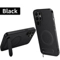 Carbon Fiber Magnetic Stand Case for Samsung Galaxy S26 Ultra S25 Edge S24 S23 S22 S21 S20 Ultra Plus S25 FE for Magsafe Cover