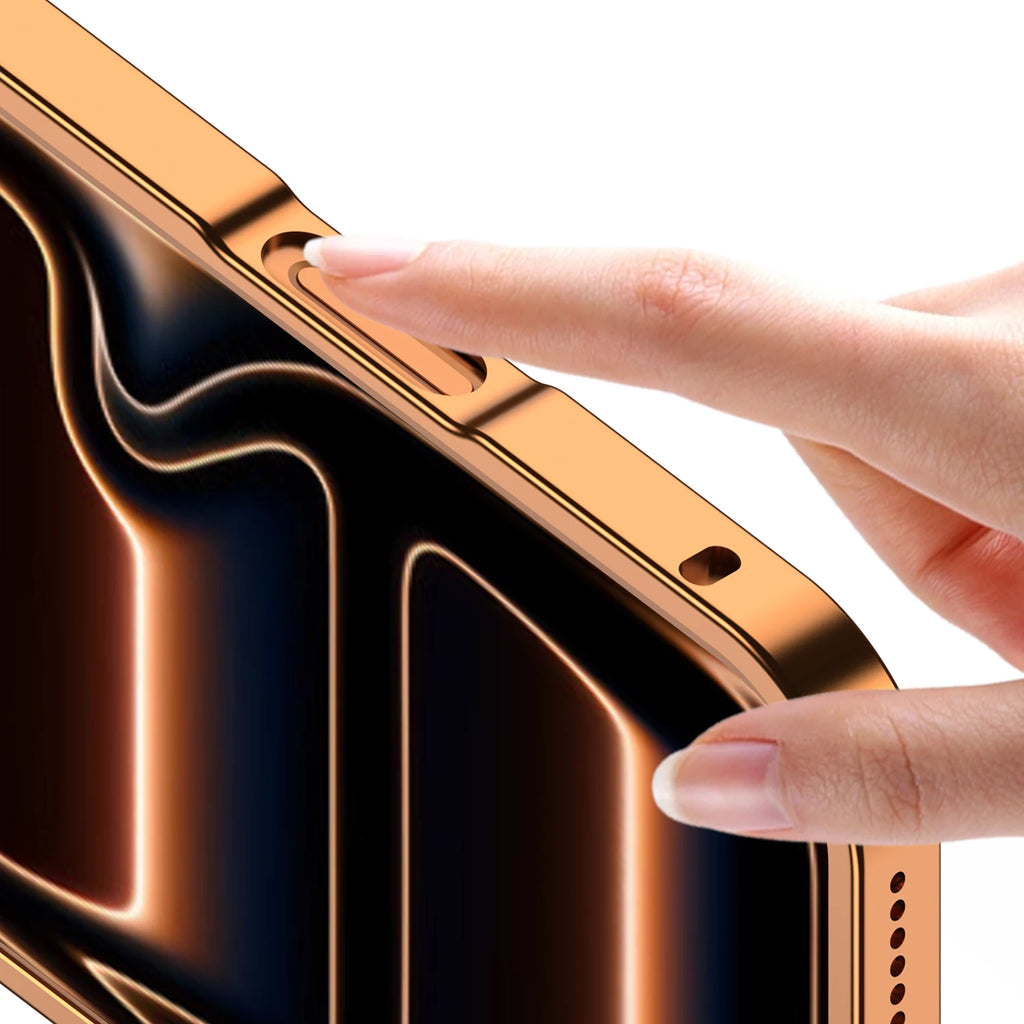 Aroma Aluminum metal Case for iPhone 17 Pro Max 16 Pro 15 Pro 14 Pro Max Camera protection Anti-fall Heat Dissipation Cover