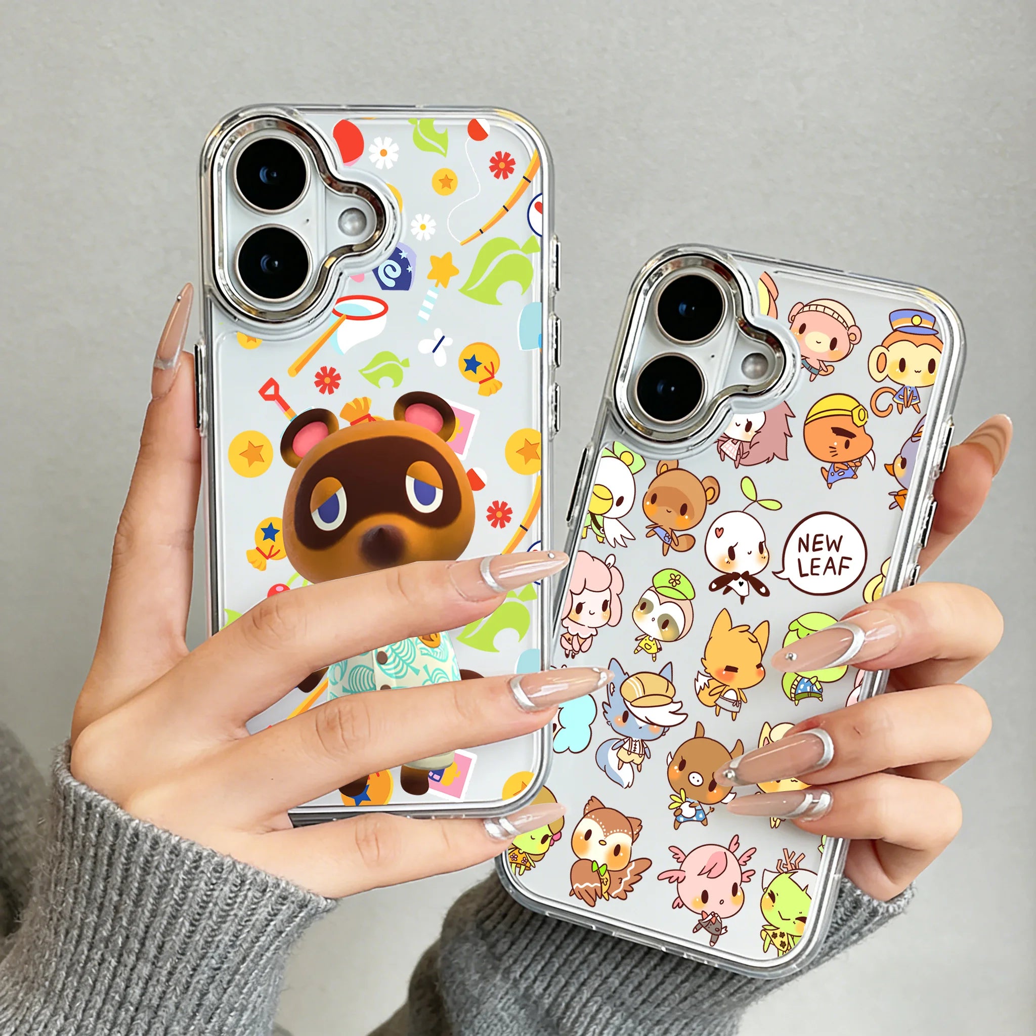New Animals Crossings Phone Case For iPhone 17 16e 16 15 14 13 12 11 mini Pro Max X XR XSMAX 8 7 Air Plus Transparent Soft Cover