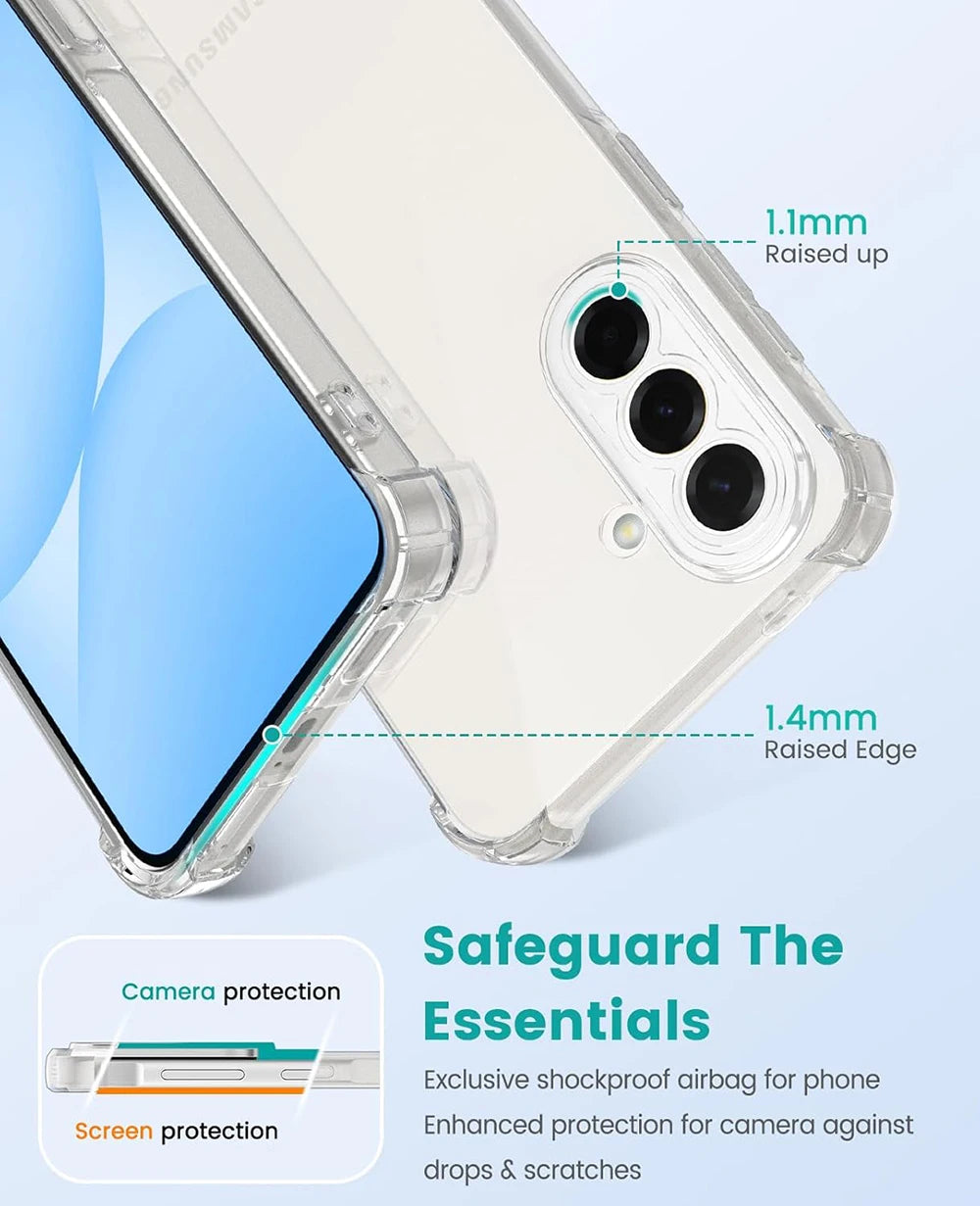 Shockproof Transparent Soft Case For Samsung Galaxy A57 A37 A27 A17 A07 4G 5G Clear Silicone Ultra Thin TPU Cover Airbag Shell