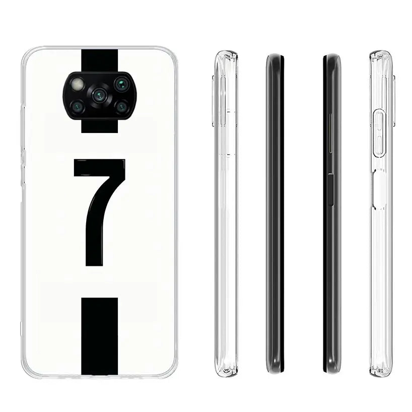 FootBall SuperStar Number C 7 10 Case Phone Cover for Xiaomi Redmi Note 10 9 9S 8 8T 7 5 Pro Mi 12T 11T 10T 9T 12 11 Lite A3 A2