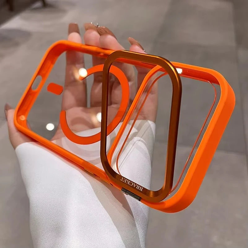 New Camera Bracket For Magsafe Case for iPhone 17 ProMax 17 Air 16 15 14 11 12 13 Pro Max With Wrist Strap Lens Protector Cover