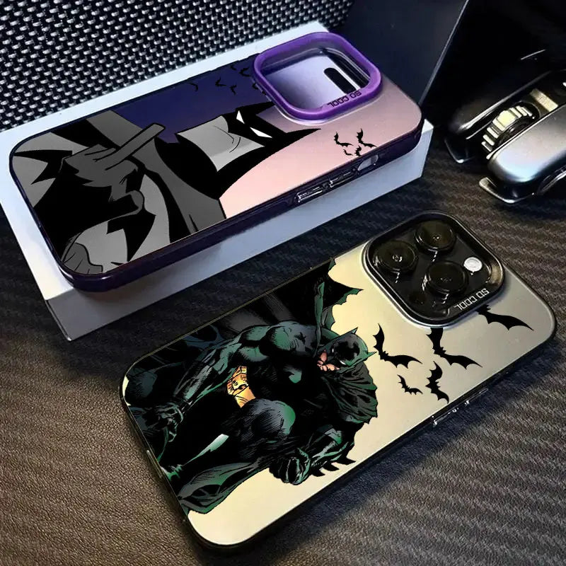 Cool B-Bats-man Logo Hero Phone Case For iPhone 11 12 13 14 15 16 17 Pro Max 16e 17E 17 Air Plus 13 Mini Shockproof Fundas Cover