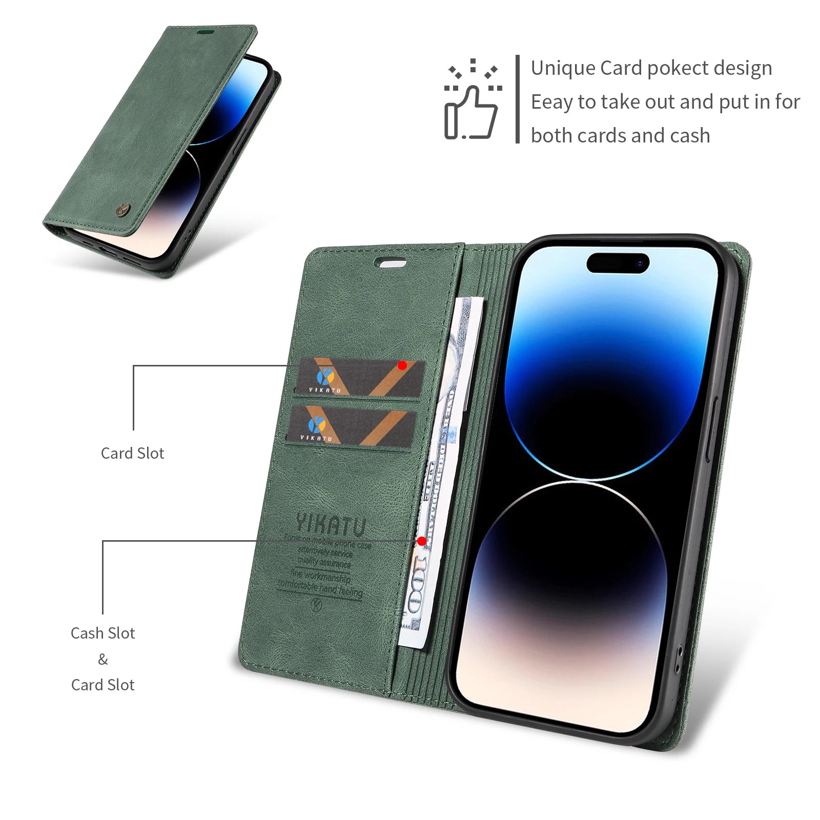 Wallet Magnetic Flip Leather Case For Samsung Galaxy S30 Ultra S26 Plus S25 Edge 5G S22 Pro S21 S23 S24 FE Anti-fall Stand Cover