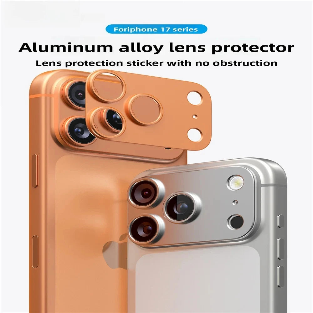 1-3Set Ultra HD Alloy Metal Camera Film for IPhone Air 17 Pro Max Anti-Scratch Tempered Glass Lens Ring Protector Accessories