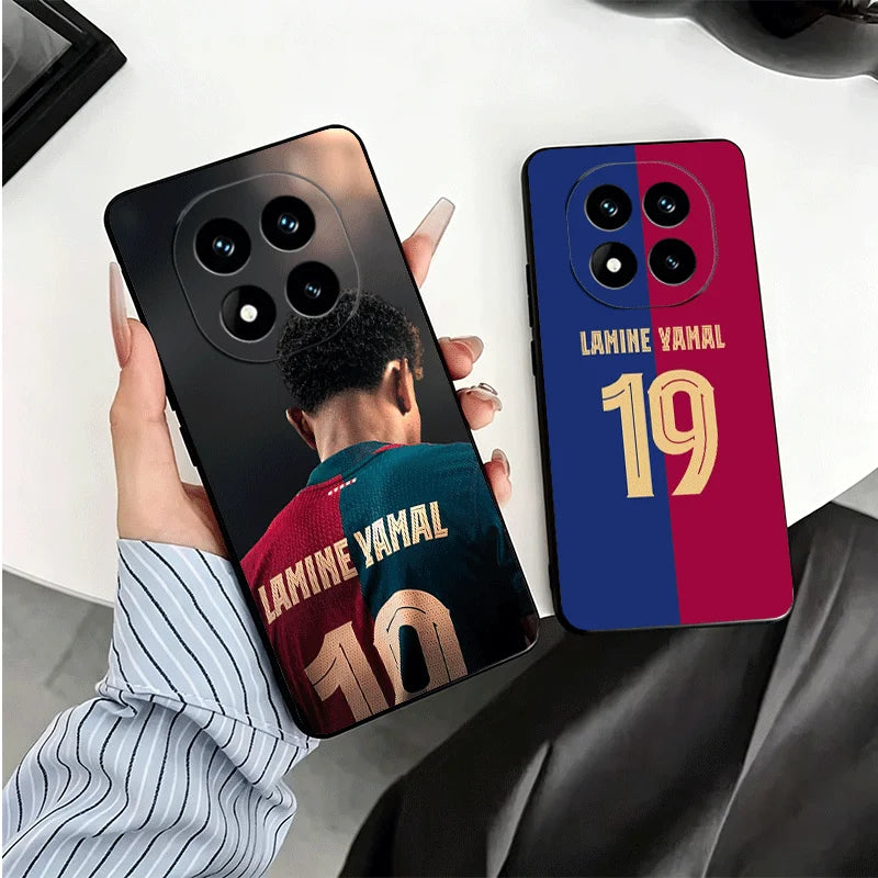 Football Star L-Lamine Y-Yamal Soft Phone Case for Xiaomi Redmi Note 12 13 14 15 Pro Plus 11 14S 12S 11S 11T 10S 5G Black Cover