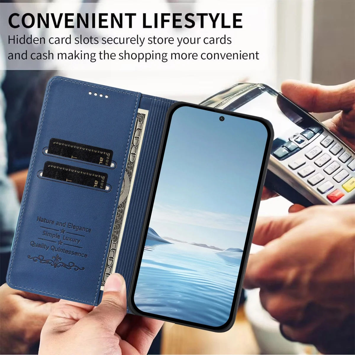 Magnetic Luxury Flip Wallet Leather Case for Samsung Galaxy S25 Ultra S24 S23 S22 S21 S20 Plus FE S25 Edge Foldable Back Cover