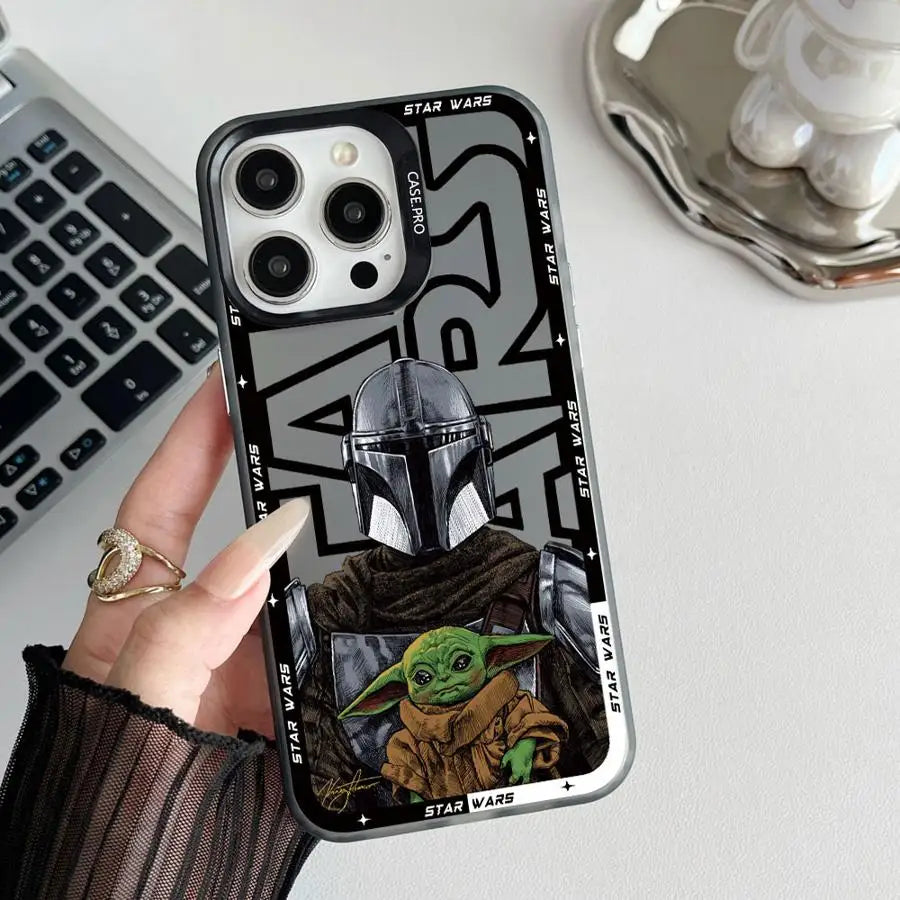 Luxury Stars W-Wars Case for iPhone 17 Pro Max 13 Pro 16 11 XR 15 Plus XS 14 12 Air Back Phone Cover