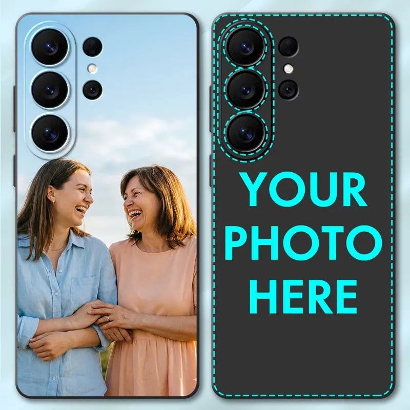 Customized DIY Photo Phone Case For Samsung Galaxy S25 Edge S26 S23 S21 S20 Ultra S10 Plus Lite S24 FE S22 S10e Personal Cover