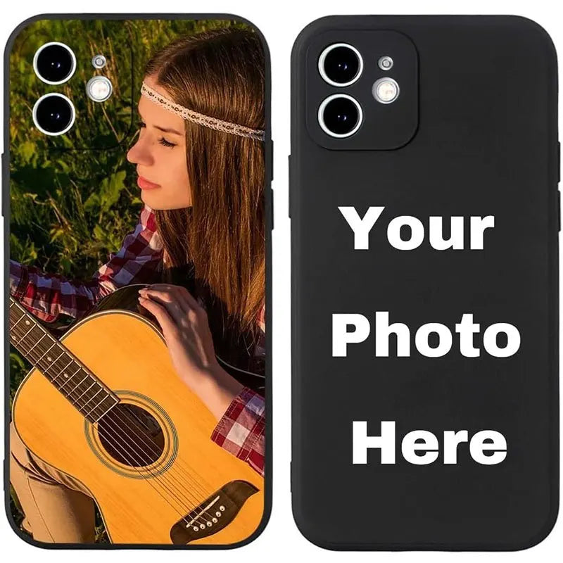 Customized Photo Silicone Soft Phone Case For iPhone 17 16 15 14 13 12 11 Pro Xs Max X XR Mini 16e 7 8 Plus SE 2020 2022 Cover
