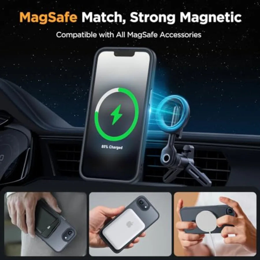 for iPhone 16e case iPhone 17e Case for MagSafe [with 2×9H+ Screen Protectors] TOP Military-Grade Protection Shockproof with Ve