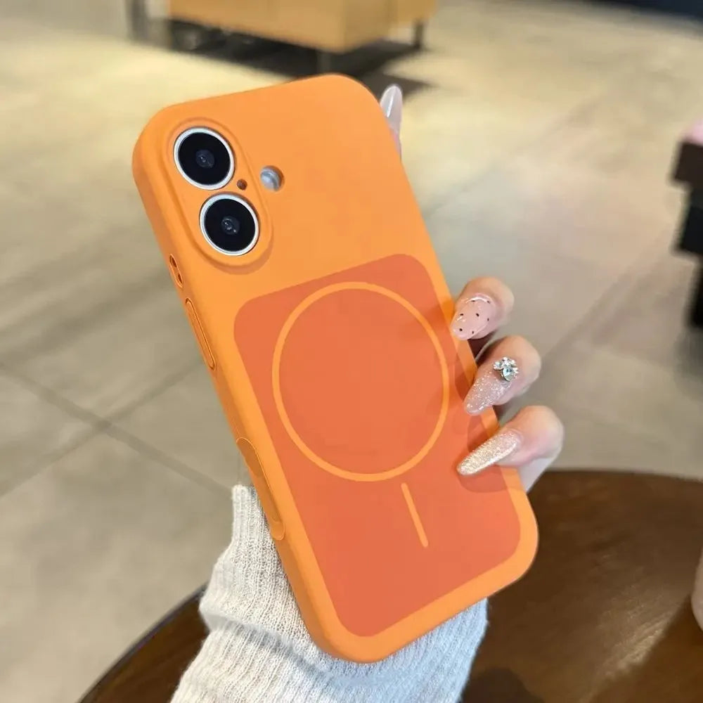 Fashion Soft Liquid Silicone For Magsafe Case For IPhone 17 Pro Max 17Air 17 Shockproof Magnetic Wireless Charge Protect Cover