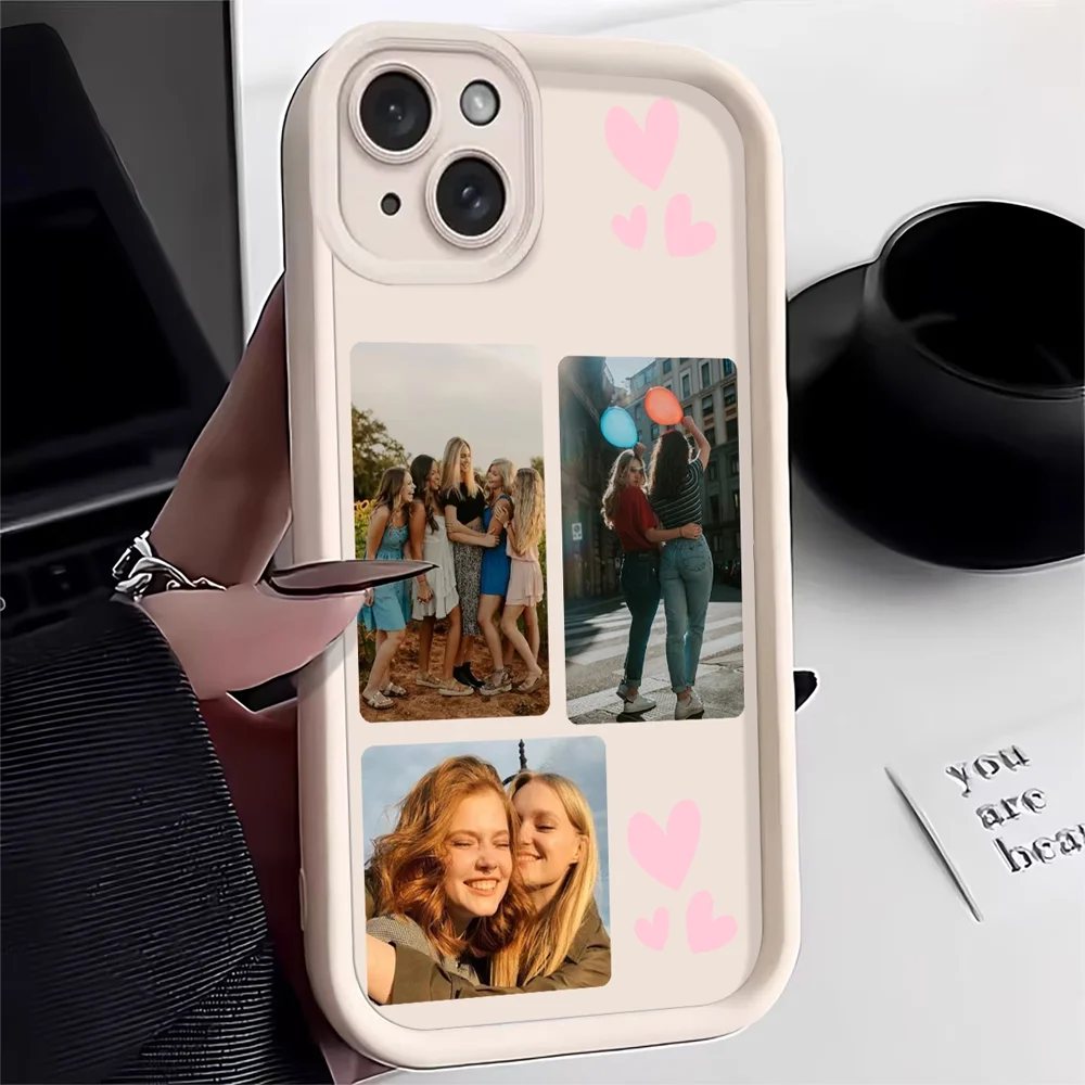 DIY Customized Family Photo Soft Case For iPhone 17 16 15 14 13 12 11 Pro Max Mini SE 2020 2022 Air XS XR 6 7 8 Plus 16e Cover