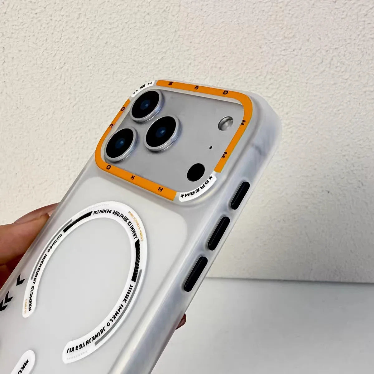 Matte Magnetic Phone Case For iPhone 17 17Pro 17 Pro Max For Magsafe Wireless Charge Frosted Metal Lens Frame Buttons Back Cover
