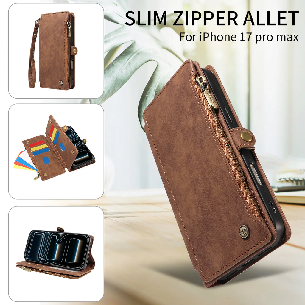 PU Leather Phone Case for Samsung GalaxyA56 A36 A35 A26 A17 A16 A13 A12 with Card Slots Magnetic Flip RFID Blocking Wallet Cover