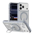 Heat Dissipation Magnetic Phone Case for iPhone 17 16 15 14 13 12 11 Pro Max 17 Air 16 Plus Ring Rotating Stand Shockproof Cover