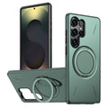 Luxury 360° Magnetic Bracket Case For Samsung Galaxy S25 S24 S23 Ultra S25FE S25Edge S24FE For Magsafe Armor Shockproof Cover