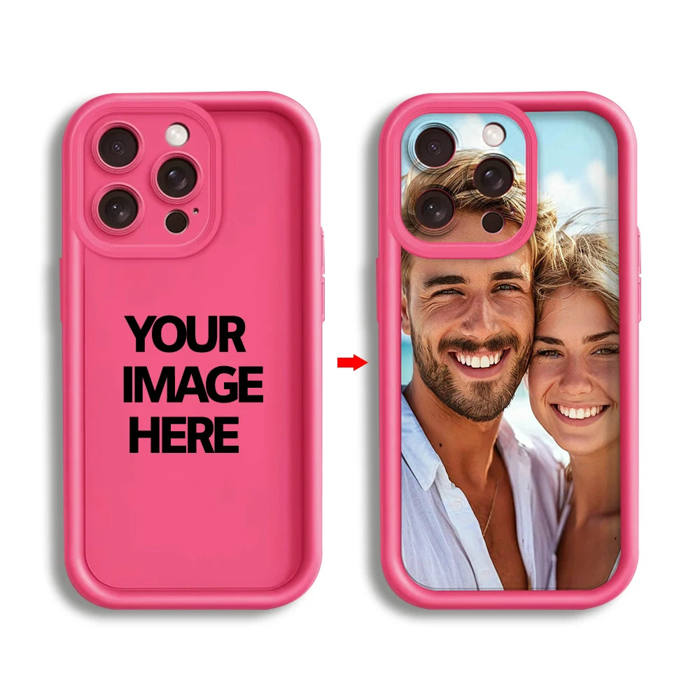 DIY adamantium customized photo phone soft case For iPhone 17 16 15 14 13 11 Pro Max SE 2020 2022 XS XR Plus protective cover