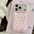 Label sticker flower KT Is Suitable For Apple 17 Pro Max Phone Case 17 Pro 16 Pro 15 Pro Max 14 Pro Phone Case With Pendant
