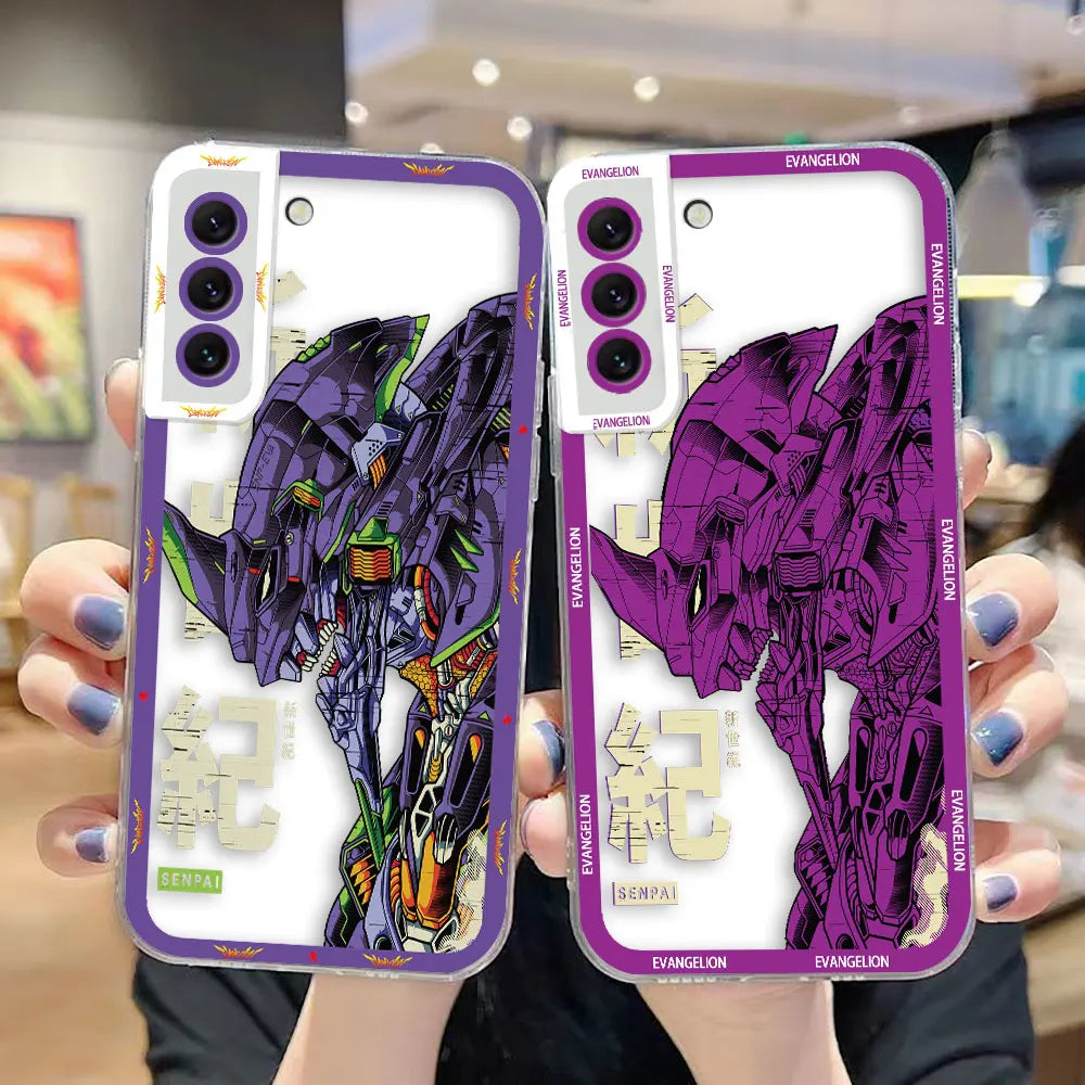 Clear Phone Case For Samsung A73 A72 A71 A57 A56 A55 A54 A53 A52 A51 A36 A35 A32 A26 A25 A23 A22 Cover G-Genesis E-Evangelions