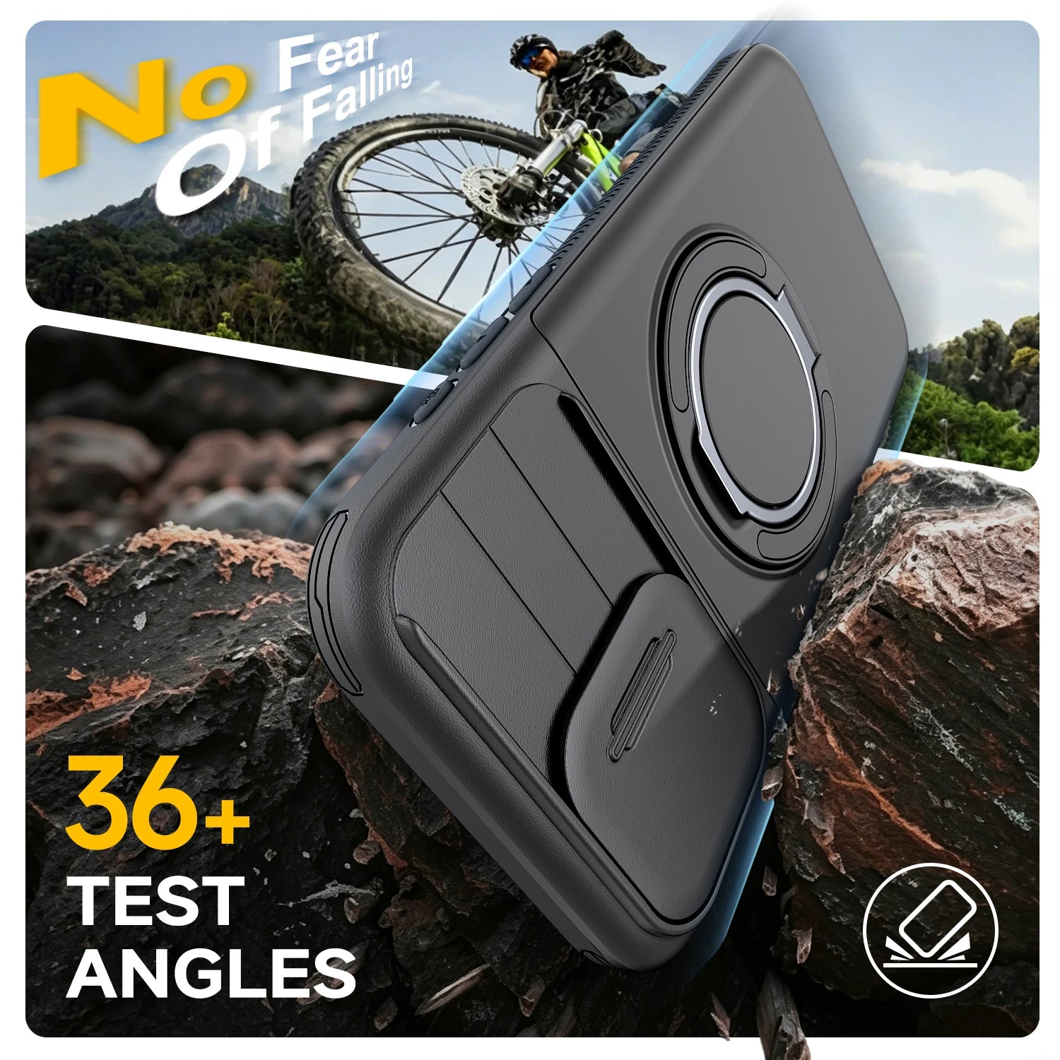 Shockproof Phone Cover Lens Protective Case for Iphone 17 Pro Max 16 Pro Iphone17 Iphone16 Hard Strong Cases Capa