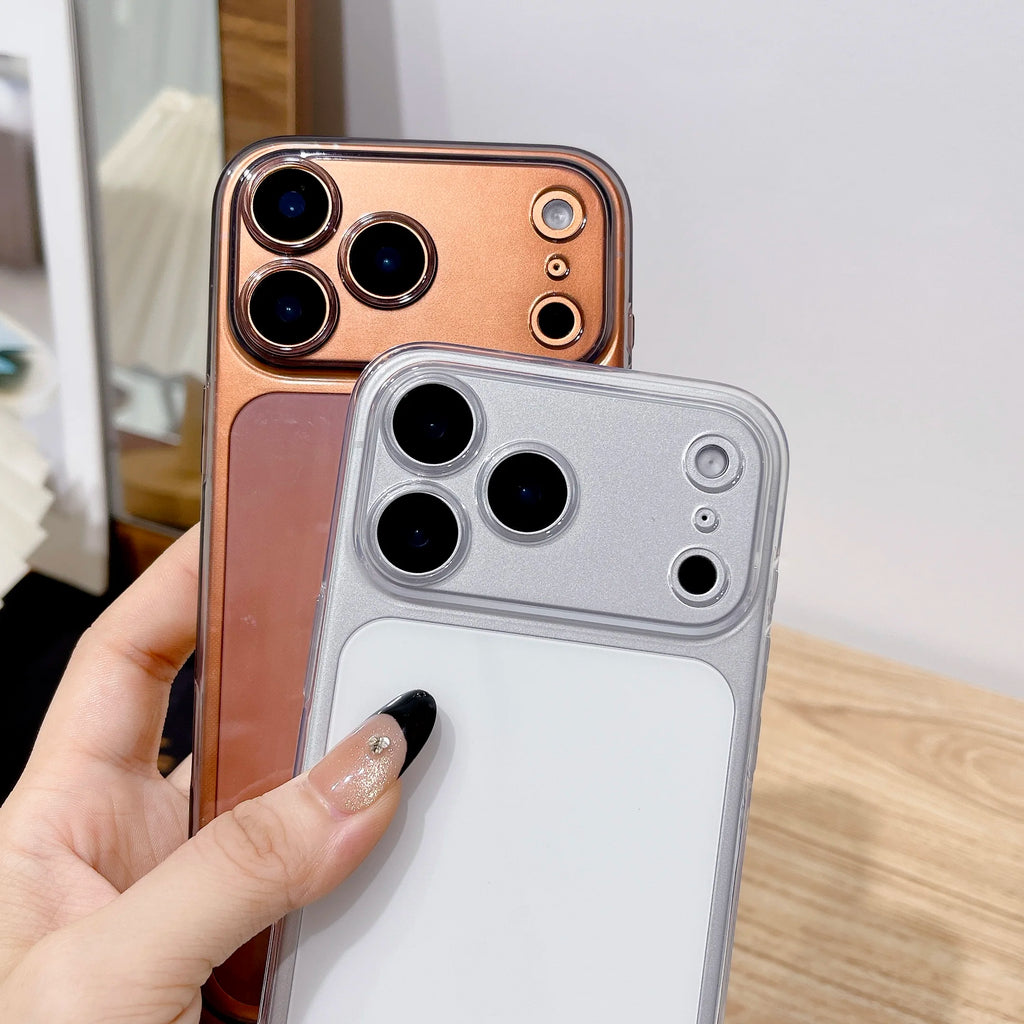 Ultra-thin Clear & Gray Black Soft TPU Case for iPhone 17 16 15 14 13 12 11 Pro Xs Max 16e XR 7 8 Plus SE 2020 2022 Back Cover