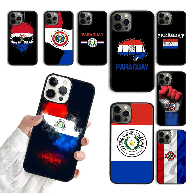 Paraguay Flag Phone Case For iPhone 17 Air 15 16 11 12 13 14 Pro Max Cover For iPhone 17 Air Max Plus coque Fundas Shell