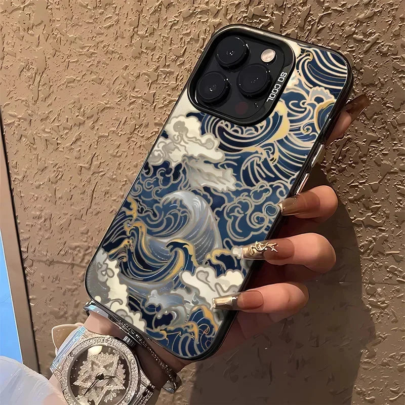 Japanese Waves Matte Phone Case for Huawei Honor X9d X6c X7d 400 200 90 X6b X7a X9a X5 X8a X9b X7b X9C X5C Smart Lite 4G 5G