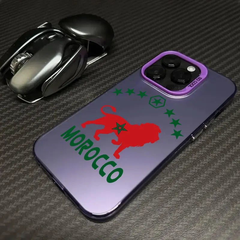 Morocco Flag Passport Lion Coque For Apple iPhone 17 Air 16e 16 14 15 13 11 Pro Max Plus 12 17 Pro Shockproof Case Phone Cover