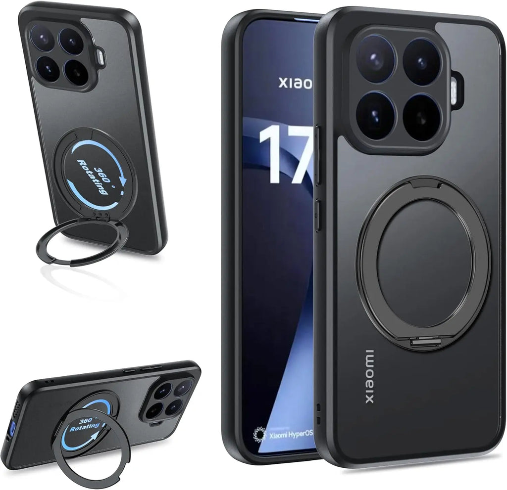 360° Rotating Kickstand Hard Magnetic Wireless Charging Shockproof Cover Case for Xiaomi 17T 17TPro Pro