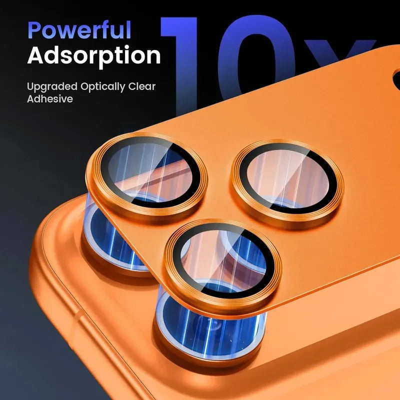 All-in-One Metal Lens Protector for Apple iPhone 17 Pro Max, Full-Coverage Camera Guard Film for iPhone 17 Pro Rear Cameras