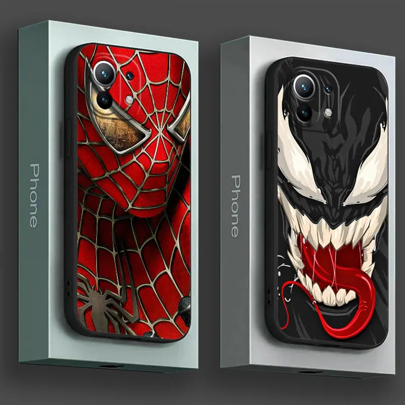 Marvel Spiderman Venom Phone Case For Poco X8Pro Max X5 X6 X7 X8 M6 M7 M8 F6 F7 Pro F8 Xiaomi 11T 13T 14T 15T Pro 15 Ultra Cover