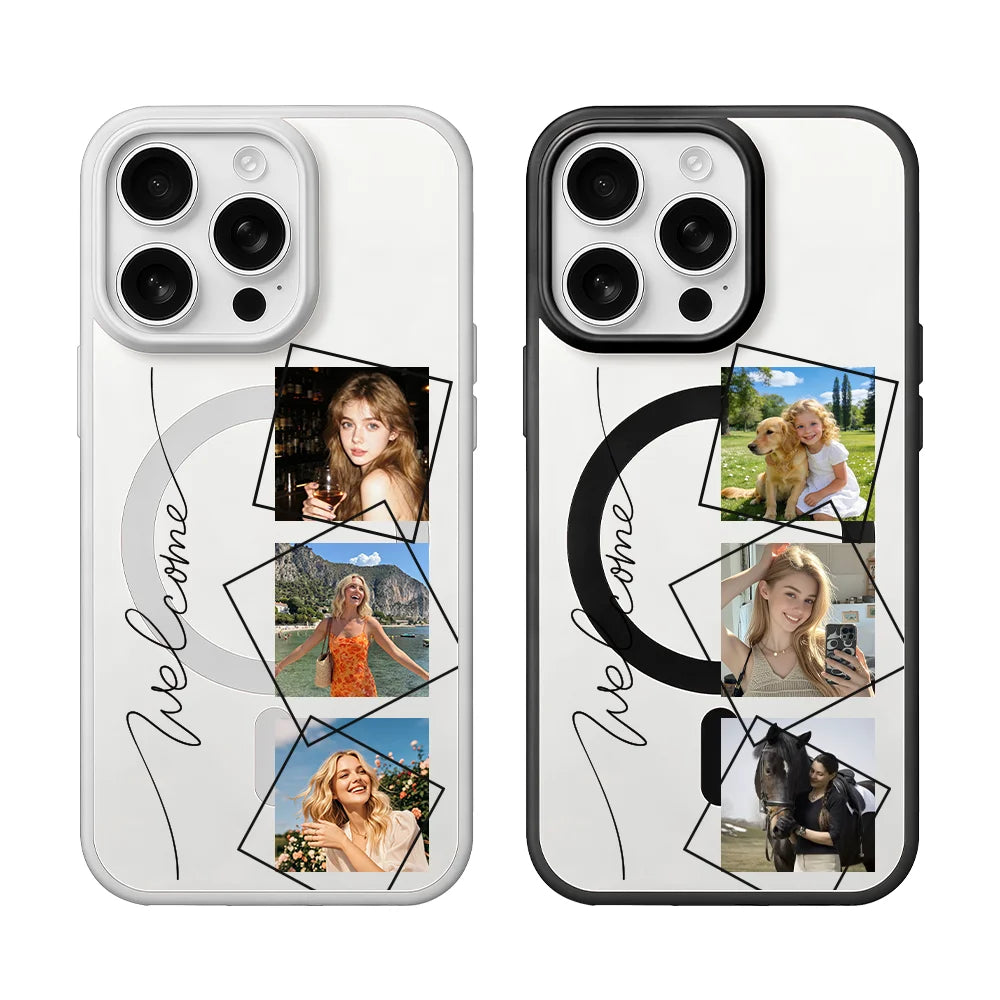 DIY Customized personality Photo Magnetic Phone Case For iPhone 17 16 15 14 13 12 11 Pro Max Mini XS XR Air 16e 17e 8 Plus Cover