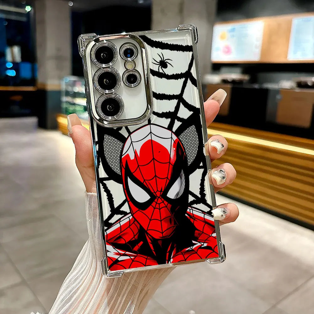 Spiderman Miles Morales Heroes Case For Samsung Galaxy S26 S25 S26Ultra Edge S24 S23 S22 Plus S21 Ultra FE 5G Marvel Phone Cover