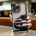 Cool Line Sports Car Male Love Phone Case for iPhone 17E 11 13 15 16 17 Pro Max 14 Plus 17Air 16E Pro 12 17Pro Soft Clear Cover