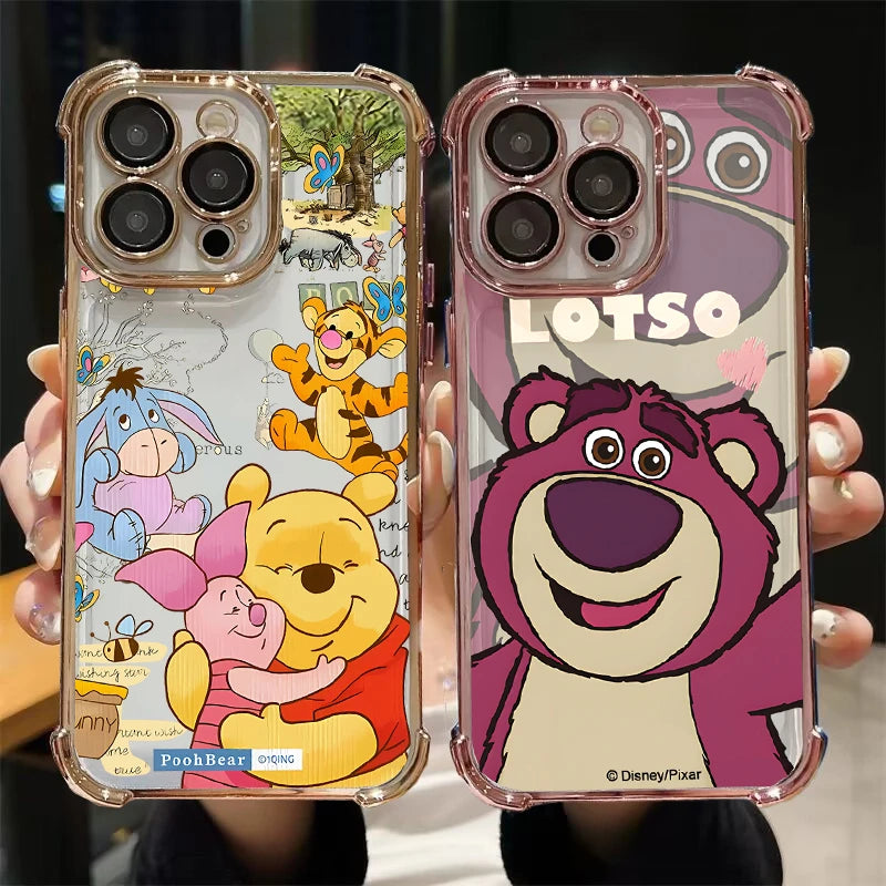 Cartoon Winnie the Pooh Bear Lots Case For Xiaomi MI 15T POCO X8 Pro Max Ultra F7 M7 X7 X6 X5 Pro F5 M4 5G Disney Phone Casing