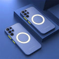 Suitable for Samsung S25 S24 S23 S22 Magnetic Mobile Phone Cases A52 A53 A73 Matte Anti-fall Protective Samsung S25 Ultra Case