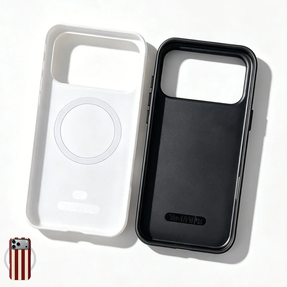 Wireless Magnetic Phone Case For Xiaomi 13T Pro 17 15 13 14 Pro Ultra Simple Stripe 2 in 1 Film Shockproof Cover Fundas Coque