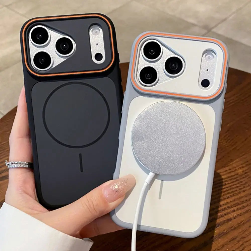 For iPhone 17 Pro Max 17Air Color collision For Magsafe Silicone Case For iPhone 16 15 14 Plus 13 12 Pro Max 11 Shockproof Cover