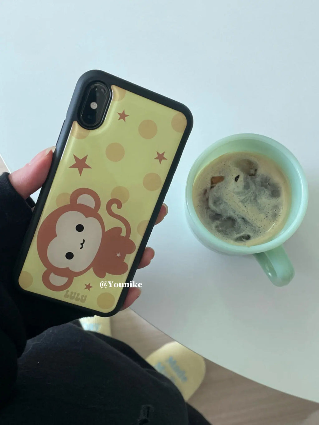 Korean Ins Adorable Polka Dot Monkey Phone Case For iPhone 17 Air 16 Pro Max 15 14 Plus 13 12 11 Shockproof Silicone Back Cover