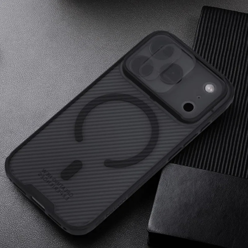 For iPhone 17 Pro Case NILLKIN Case Magnetic Camshield Case Lens Protection With Magnetic Suction Function Translucent